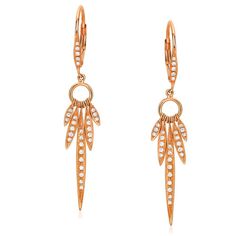 These 14k gold earrings are studded with diamonds, and were designed with movement in mind. Keep the dreams flowing, and we'll help you hold on to the good ones. Yellow Gold Dangle Earrings With Pave Setting, 14k Gold Dangle Earrings With Single Cut Diamonds, Contemporary Jewellery, Rose Gold Earrings, Ear Jewelry, Beautiful Earrings, Dream Catcher, Diamond Jewelry, Gold Earrings