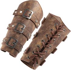 Tubbo Cosplay, Technoblade Cosplay, Larp Outfit, Leather Armband, Dnd Party, Leather Gauntlet, Arm Guards, Tattoo Patterns, Medieval Belt