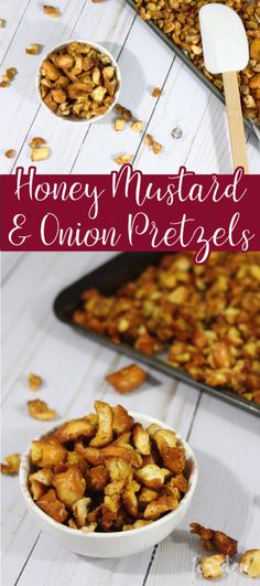 homemade honey mustard and onion pretzels recipe