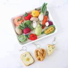 some food items are in a bowl on a white counter top, with one slice of bread and the other part of vegetables