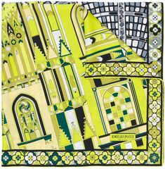 Emilio Pucci Milan-print scarf Duomo Cathedral, Galleria Vittorio Emanuele, Galleria Vittorio Emanuele Ii, Italian Fashion Brands, Lake Como Italy, Como Italy, Geometric Print Dress