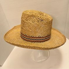 Vintage Resistol Stagecoach Straw Cowboy Hat Size 6-3/4 Self Conforming. 1/8” Flaw Inner Band, See Photos. Looks Unworn, No Sweat Stains Or Dirt. Casual Brimmed Hat For Ranch, Casual Boater Hat For Rodeo, Casual Short Brim Hat For Rodeo, Tan Short Brim Hat For Spring, Casual Adjustable Tan Hat, Casual Boater Hat With Short Brim For Rodeo, Casual Flat Brim Hat For Country Events, Casual Boater Hat With Curved Brim For Rodeo, Casual Panama Hat With Short Brim For Ranch