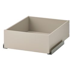 a white drawer with two drawers on the bottom and an open drawer in the middle