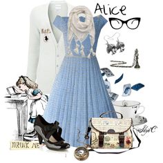 "Hipster Alice Outfit" by rubytyra on Polyvore Tim Burton Inspired Outfits, Alice In Wonderland Cup, Alice Outfit, Wonderland Outfit, Disney Themed Outfits, Wonderland Theme