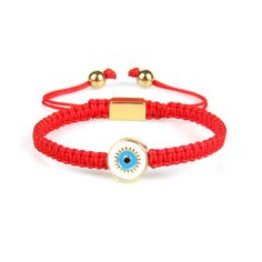 Blue Round Evil Eye Red String Protection Bracelet - My Harmony Tree Red Spiritual Bracelet For Good Luck, Spiritual Red Bracelet For Good Luck, Symbolic Red Bracelet Jewelry, Red Symbolic Bracelet Jewelry, Symbolic Red Jewelry For Friendship, Red Adjustable Evil Eye Bracelet, Red Evil Eye Braided Bracelet Gift, Red Braided Bracelet With Evil Eye For Gift, Adjustable Red Friendship Bracelets For Good Luck