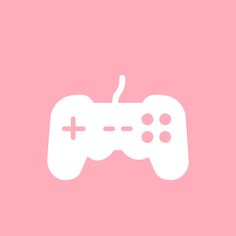 a video game controller on a pink background