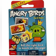 the angry birds card game is in its packaging