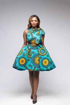 African Bridesmaid Dress African Ankara Dress African Brides | Etsy Lose Dress, African Bridesmaids, African Bridesmaid Dresses, Ankara Dress Styles, Best African Dresses, Short African Dresses, African Wear Dresses, Gaun Fashion, Dress African