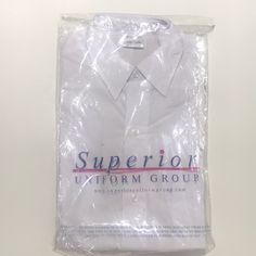 Superior White Uniform Work Shirt Size S 3 Pack Button Down Unisex Shirt Collared Uniform Work Shirt 3 Shirts - One Is Out Of Its Original Packaging All Are New And Never Worn. Classic School Shirt With Button Closure, Fitted School Shirt With Button Closure, Fitted Button-up School Shirt, Fitted Button-up Shirt For School, White Button-up Short Sleeve Work Shirt, White Short Sleeve Button-up Shirt For Work, White Short Sleeve Office Shirt, Short Sleeve School Shirt With Buttons, School Button-up Shirt With Button Closure