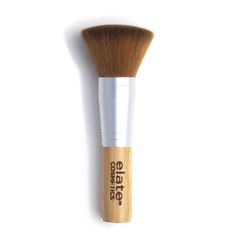 Elevate your vegan beauty routine with our sustainable and cruelty-free range of tools and brushes. The Bamboo Multi-Use Brush is the ultimate choice in versatility and is regarded as the best tool for use with our foundations! Rounded with synthetic blend bristles, it is also perfect for applying blushes, loose powder, and shimmer. Elate Cosmetics, Bamboo Brush, Chic Makeup, How To Apply Blush, Brush Cleanser, Face Makeup Brush, Brow Brush, Animal Fur, Eco Resin