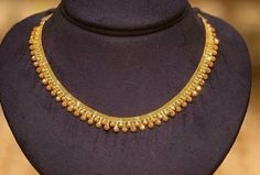 20 Gram Gold Necklace Designs, Gold Molathadu Designs For Kids, Gold Necklaces Women Indian, Short Necklace Designs Gold Latest, Indian Gold Necklace Designs, Small Gold Necklace, Pearl Earrings Designs, Bridal Necklace Designs, Neck Pieces Jewelry