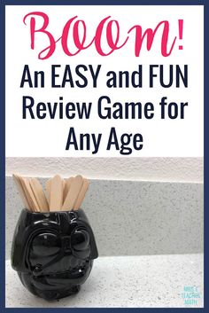 an easy and fun game for any age to play on the table or in the bathroom