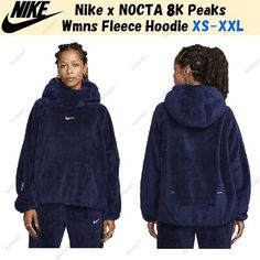 Premium Quality Nike x NOCTA 8K Peaks Wmns Fleece Hoodie Midnight Navy DV3645-410 Size XS-XXL, Womens Clothing Nike Fleece, Nike Store, Midnight Navy, Shoes And Accessories, Nike Sportswear, Fleece Hoodie, New Fashion, Active Wear, Sweatshirts Hoodie