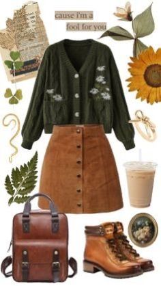 Girls Spring Outfits, Look Grunge, Inspiration Tattoos, Cottagecore Outfits, Earthy Outfits, Mode Boho, Elegante Casual, Vibe Clothes