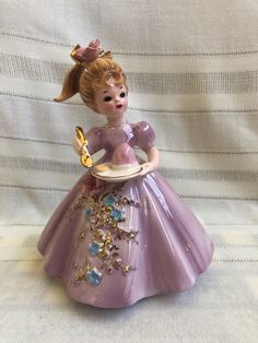 FREE SHIPPING!  ACCEPTS RETURNS & EXCHANGES.  ITEM:  BEAUTIFUL JOSEF ORIGINALS Porcelain "Laurie" Figurine eating cake and ice cream.  EXTREMELY RARE as it's a special salesman's sample in the 1960s.  I had this PROFESSIONALLY APPRAISED* and the appraiser identified the doll as a "Josef Originals Wholesale Sample" (thus it does not have the signature on bottom or sticker).  Does have catalog number on bottom though.  Since my grandpa (the salesman) opened all the Josefs at once to display at Sal Cake And Ice Cream, Josef Originals, Moving Boxes, Original Dolls, Ceramic Figures, Corrugated Box, Butcher Paper, Miniature Art, Porcelain Dolls