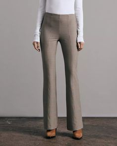 Buy the Simone Plaid Jacquard Flare | rag & bone Fitted Dress Pants For Fall Office Wear, Fitted Fall Dress Pants Ankle-length, Mid-rise Stretch Pants For Fall, Fall Mid-rise Pants With 4-way Stretch, High Stretch Ankle-length Workwear Pants, High Stretch Ankle-length Pants For Workwear, High Stretch High-waisted Workwear Pants, 4-way Stretch Trousers For Fall, 4-way Stretch Bottoms For Workwear In Fall