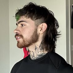 Mens Mullet Styles, Mullet Shaved Sides Men, Alternative Mullet Men, Edgy Hair Men, Mens Long Mullet, Undercut Mullet Man, Alt Mullet Men, Mullets Men, Long Mullet Hairstyle Mens