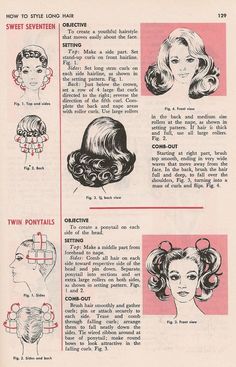 Style Long Hair, Roller Curls, Vintage Hairstyle, Vintage Curls, Wet Set, Hair Patterns