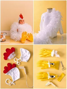 there are many different items made to look like chickens