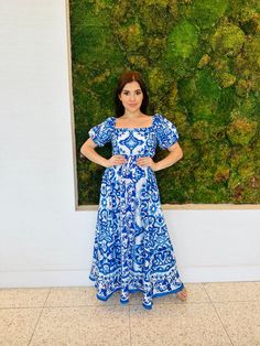 Renata off the shoulder maxi dress in blue print Off The Shoulder Maxi Dress, Only Fashion, Pant Shirt, Blue Print, Dress Collection, Dress Skirt, Off The Shoulder, Top Shirt, Jumpsuit