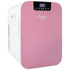 a pink and white air purigerator with the word coolant on it