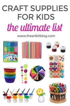 the ultimate craft supplies list for kids