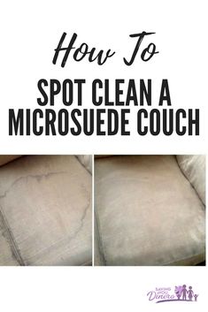 how to spot clean a microsuede couch