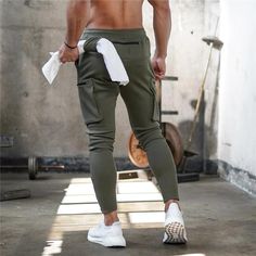 Lace Up Trousers, Jogging Pants Men, Mens Running Pants, Mens Joggers Sweatpants, Celana Fashion, Camouflage Cargo Pants, Gym Workouts For Men, Overalls Men, Men Sport Pants