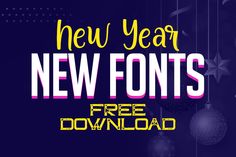 New year, new fonts, fresh collection of free fonts for graphic designers. Inspiring collection of fonts that are not only versatile but also free to download.