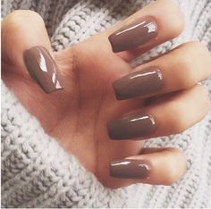 Mani time! How To Make Your Own Nail Polish Color Light Brown Nails, Unghie Nail Art, Brown Nails, Cute Nail Designs, Chrome Nails, Square Nails, Gorgeous Nails, Perfect Nails, Love Nails