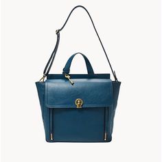 Fossil Amelia Leather Backpack Blue Device Compatibility: 10.5" Ipad Pro, Iphone Xs Max Material: Leather/Polyurethane Trim Interior Material: 100% Polyester Interior Details: 1 Zip Pocket, 2 Slide Pockets Measurements: 29.2 Cm L X 10.2 Cm W X 29.2 Cm H Silhouette: Backpack Handle Strap Description: 1 Handle, 2 Adjustable & Detachable Backpack/Crossbody Straps Platform: Amelia Primary Colour: Blue Hardware: Old English Brass Grab Drop: 8.255 Cm Handles Shoulder Drop: 90.2 Cm Strap When Fully Ext Blue Backpack, Old English, Ipad Pro, Blue Bags, Interior Details, Leather Backpack, Fossil, Primary Colors, Zip Pockets