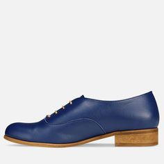 Leather; upper & lining Man-made sole 2.5 cm / 1.0" heel height Handcrafted in Europe Materials: Reinvent your off-duty collection with these summer oxford shoes. Fashioned in soft navy blue leather, this lace up pair feature comfortable round toe, front lacing and low sole. Material: Navy Blue Soft Leather Laces: Beige & Blue (bonus) Decorations: No Sole: Beige #1685 CUSTOMIZEBANNER460990265_ Blue Oxford Shoes, Oxford Shoes For Women, Soft Navy Blue, Custom Made Shoes, Blue Soft, Women Oxford Shoes, Custom Shoes, Off Duty, Blue Leather