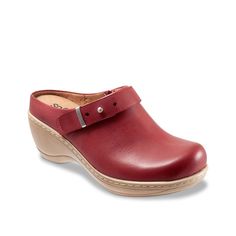 Softwalk-Marquette Clog Take casual looks to new heights with the Marquette clog from SoftWalk. This wedge slip-on features a plush EVA footbed with arch support to keep every step feeling comfortable. Kids Branding, Athletic Sneakers, Family Outfits, Arch Support, Wedge Heels, Womens Sneakers, Clogs, Casual Looks, Leather Upper