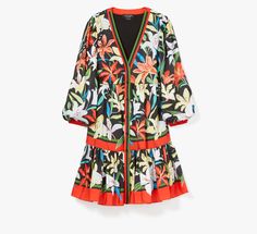 Tailored in our smooth Summer Lilies print twill this relaxed mini number lets you dress up without the fuss. | Kate Spade Summer Lilies Twill Dress - Small