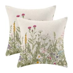 PRICES MAY VARY. Linen Size: 20"x20"(50cm X 50cm), Linen Blend, Soft to The Touch, No Insert. Hidden Zipper: The Spring Pillow Covers has a Sturdy Invisible Zipper, Pulls Smooth and Easy to Clean Wear. Nature Themed Room Decor: The Green Throw Pillows has Two Sides Print, We are Design Differrent Size is a Perfect Products to Decor Your Room Perfect Gifts: Plant Throw Pillows is a Stylish Gift, Decor Bedroom, Living Room, Can Catch Your Eye at a Glance, Can as a Gifts for Your Family, Friends Wa Back Porch Patio, Toadstool Fairy, Whimsigoth Decor, Farmhouse Decorative Pillows, Sage Green Flowers, Spring Throw Pillows, Floral Pillow Covers, Fairy Nature, Green Herbs