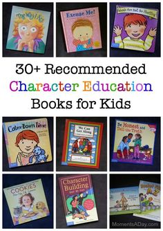 children's books with the title 50 recommended character education books for kids