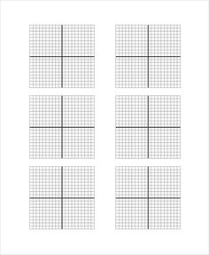 graph paper with four squares and one line on the same side, each in different directions