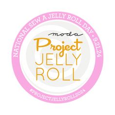 the project jelly roll logo is shown in pink and orange, with an inscription on it