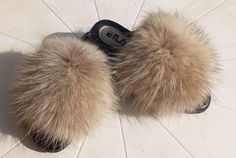 Slippers with natural raccoon fur. Slippers With Fur, Womens Slippers, Ukraine, Slippers, Ships, Women Shoes