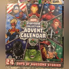 The Outer Book Holder Measures 16x17; And The Individual Books Measure 4x4 Comes In Cellophane Superhero Christmas, Count Down To Christmas, Calendar Book, Advent For Kids, December Calendar, Advent Calendars For Kids, Lego Harry Potter, Kids Calendar, Lego Marvel