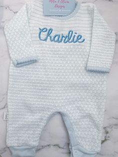 Classic Striped signature, 50/50 blend Sizing: NB (5-10lbs) 3 mon (11-14 lbs) Baby Boy Coming Home Outfit, Baby Boy Monogram, Boy Coming Home Outfit, Monogrammed Pajamas, Southern Baby, Baby Taylor, Mom Goals, Outfit Baby Shower, Outfit Baby Boy