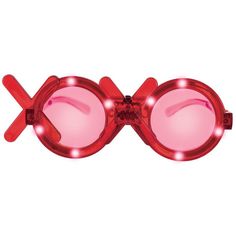 Get into the Valentine's Day spirit with this pair of light-up novelty glasses. They read Xoxo with lights in the Os and pink-tinted lenses to fill them in. pbLight-Up Red Xoxo Valentine's Day Glasses product details:-b-p ul li6.4in wide x 2.5in tall-li liOn-off button-li li3 light-up modes: fast flash slow flash and steady-li liIncludes 3 Lr41 batteries-li liPlastic-li liOne size fits most teens and adults-li -ul Light Up Glasses, Novelty Glasses, Christmas Party Supplies, Welcome To The Party, Party City, Party Inspiration, Light Up, Of Love, Valentine's Day