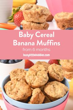 baby cereal banana muffins from 6 months