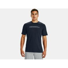 Under Armour Men's UA Baseball Wordmark Graphic T-Shirt. New with tag. Size: 3XL.  Color: Blue.  Gender: male.  Age Group: adult. Under Armour Blue Short Sleeve T-shirt, Blue Under Armour Short Sleeve T-shirt, Blue Short Sleeve Under Armour T-shirt, Casual Blue Under Armour T-shirt, Midnight Navy, Under Armour Men, Blue Gender, Mens Graphic Tee, Under Armour