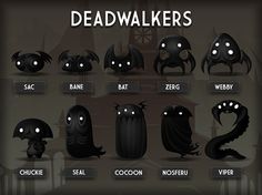 the different types of dead walkers are depicted in this game screener's avatar