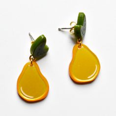 Small Gold Pear Post Earrings - Goldmakers Fine Jewelry Artfully Designed, Mission Statement, Earring Posts, Colorful Earrings, 925 Silver Earrings, Earrings Drop, Silver Earring, Crafted Jewelry, Post Earrings