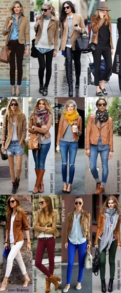 Blog da Elisa: Como usar: Jaqueta caramelo Mode Tips, Leather Jacket Outfits, Outfit Casual, Fall Winter Outfits, Outfit Idea, Clearance Sale