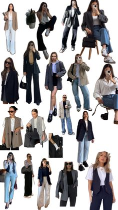 Christian Outfits Modesty, Corporate Fits, Cutesy Outfit, Office Fits, Millennials Fashion, Multiple Outfits, Corporate Style, Business Casual Outfits For Work, Outfit Collage