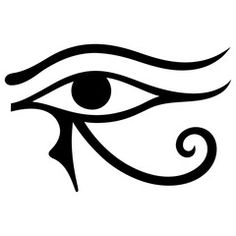 the eye of horus, an ancient egyptian symbol for protection against evil spirits and demons