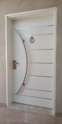 an open door with a handle on it